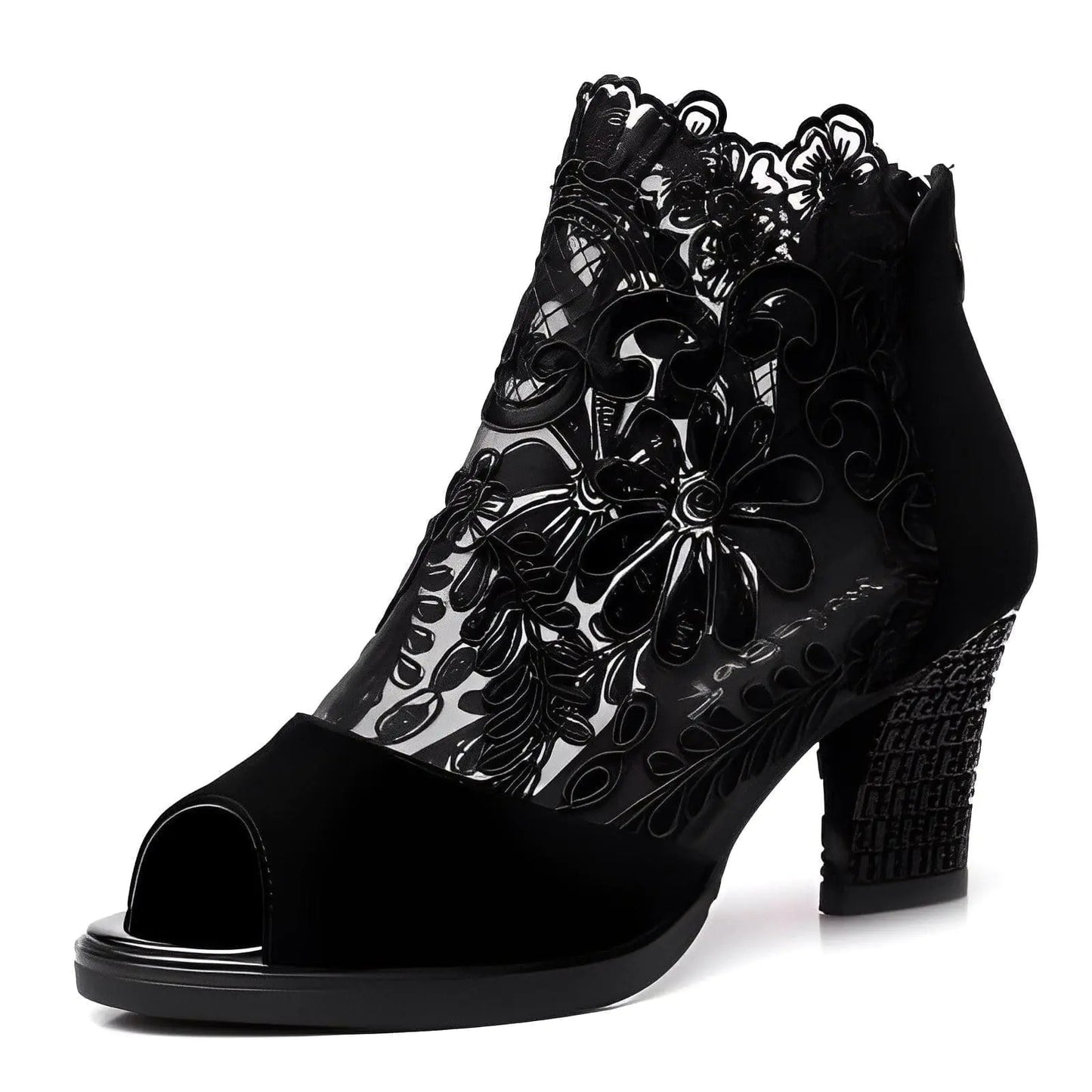 Lace Elegance High Heels