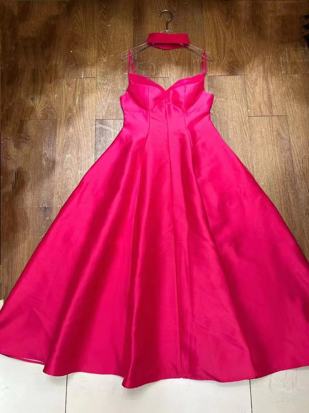 Velvet Splicing Slim Fit Sling Dress