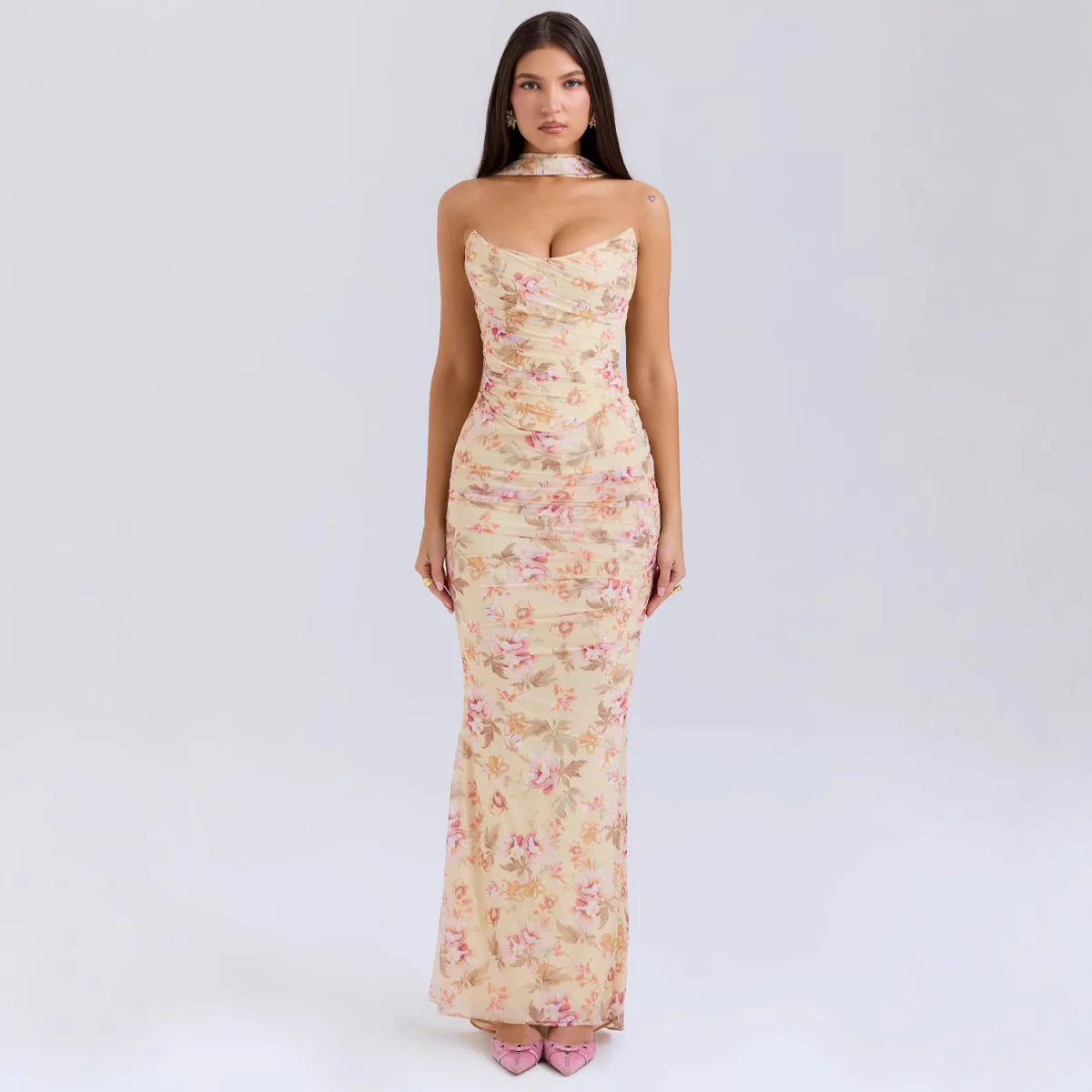 Slim Fit Tube Top Ensemble