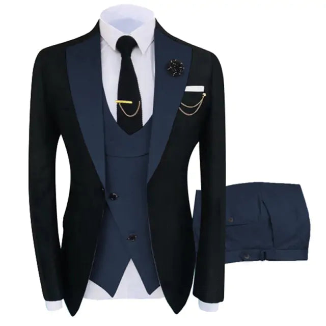 Stylish 3 Piece Fit Tuxedo Set