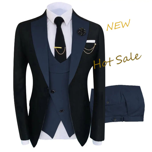 Stylish 3 Piece Fit Tuxedo Set