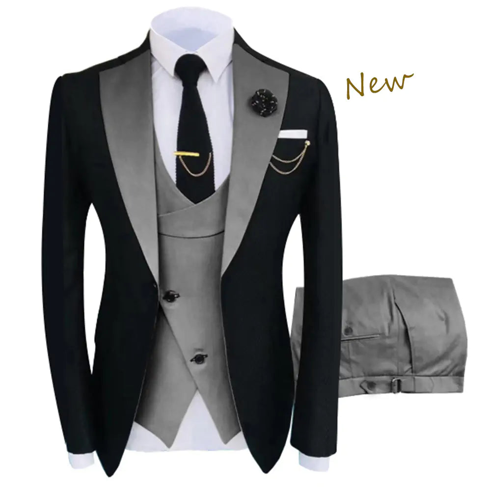 Stylish 3 Piece Fit Tuxedo Set