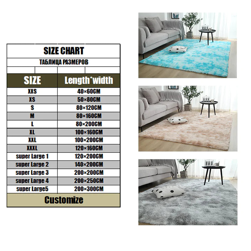 Machine Washable Fluffy Carpet