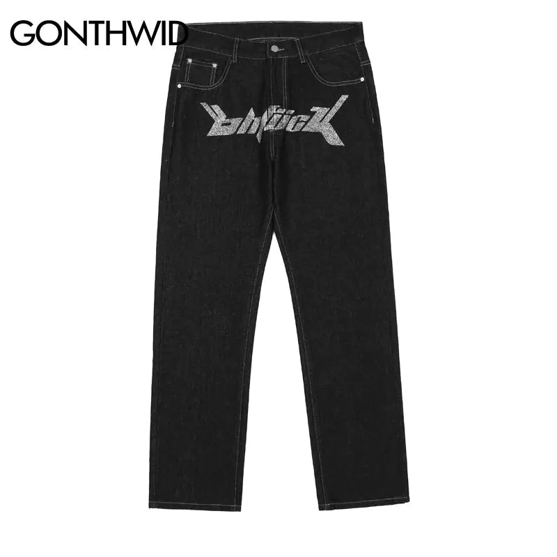 Men's Casual Black Jeans